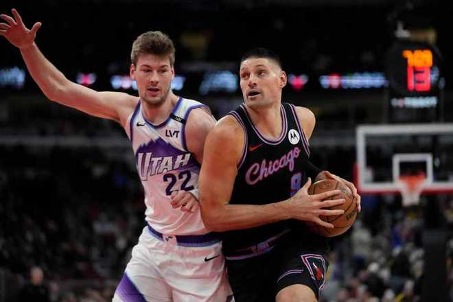 武切維奇35+7+5準(zhǔn)絕殺公牛險勝爵士 森薩博43分生涯新高