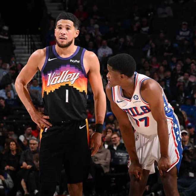 恩比德喬治缺席！布克27分太陽滅76人獲3連勝 格林時(shí)隔33場復(fù)出